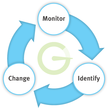 GridSpy power saving cycle - Monitor, Identify & Change